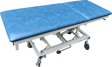 Explore Our Medical Furniture Collection: Delivery Beds, ICU Beds, and More -Oostwoud Hydraulic 2 Section Blue Examination Couch_ Table