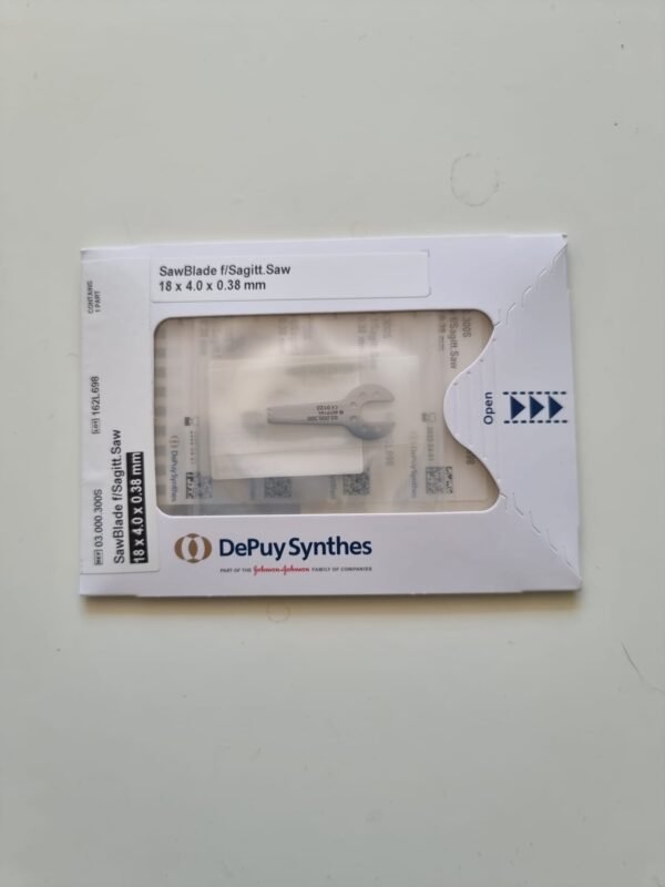DEPUY Synthes Sagittal Saw Blade Size; 18 x 4.0 x 0.38mm – Precision-Crafted Blade for Orthopedic Surgical Procedures