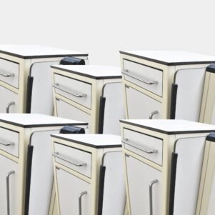 Hospital Bedside Locker Table & Cabinet Style (6 Set) – Durable and Functional Storage for Patient Rooms