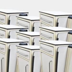 Hospital Bedside Locker – Table & Cabinet Style (9 Set)