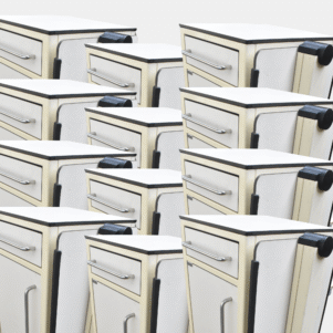 Hospital Bedside Locker – Table & Cabinet Style (12 Set) – Durable and Functional Storage for Patient Rooms